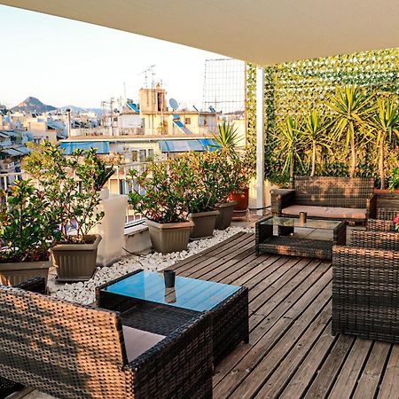 Renovated Studio With Roof Garden Access, 15 M Walk To Acropolis Apartment Athens Luaran gambar