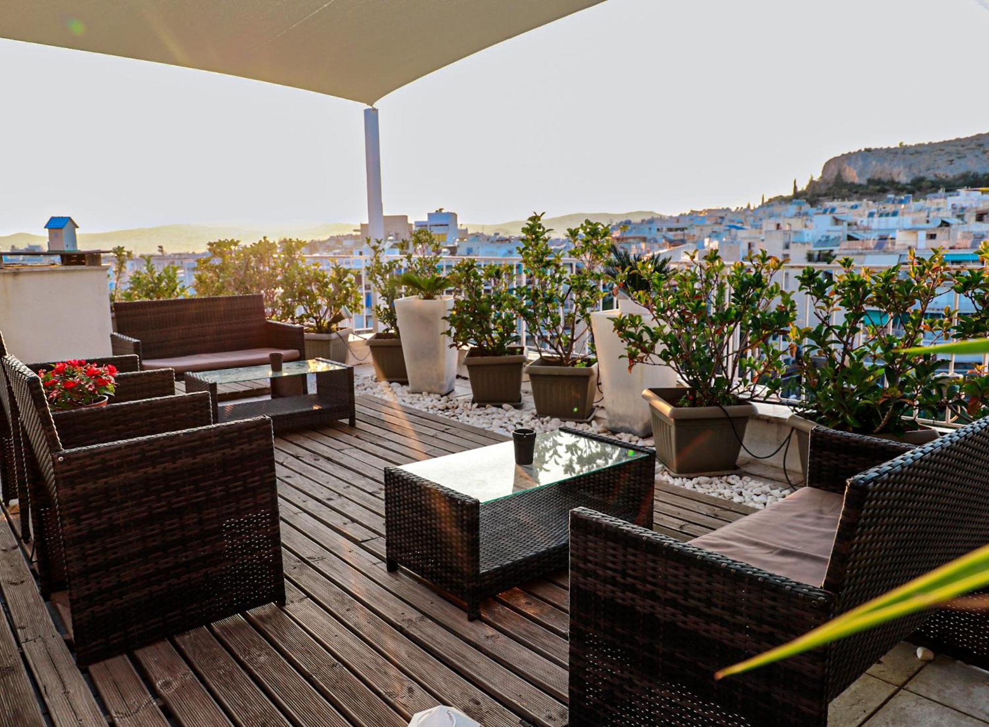 Renovated Studio With Roof Garden Access, 15 M Walk To Acropolis Apartment Athens Luaran gambar